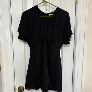 Aritizia Black V-Neck Romper